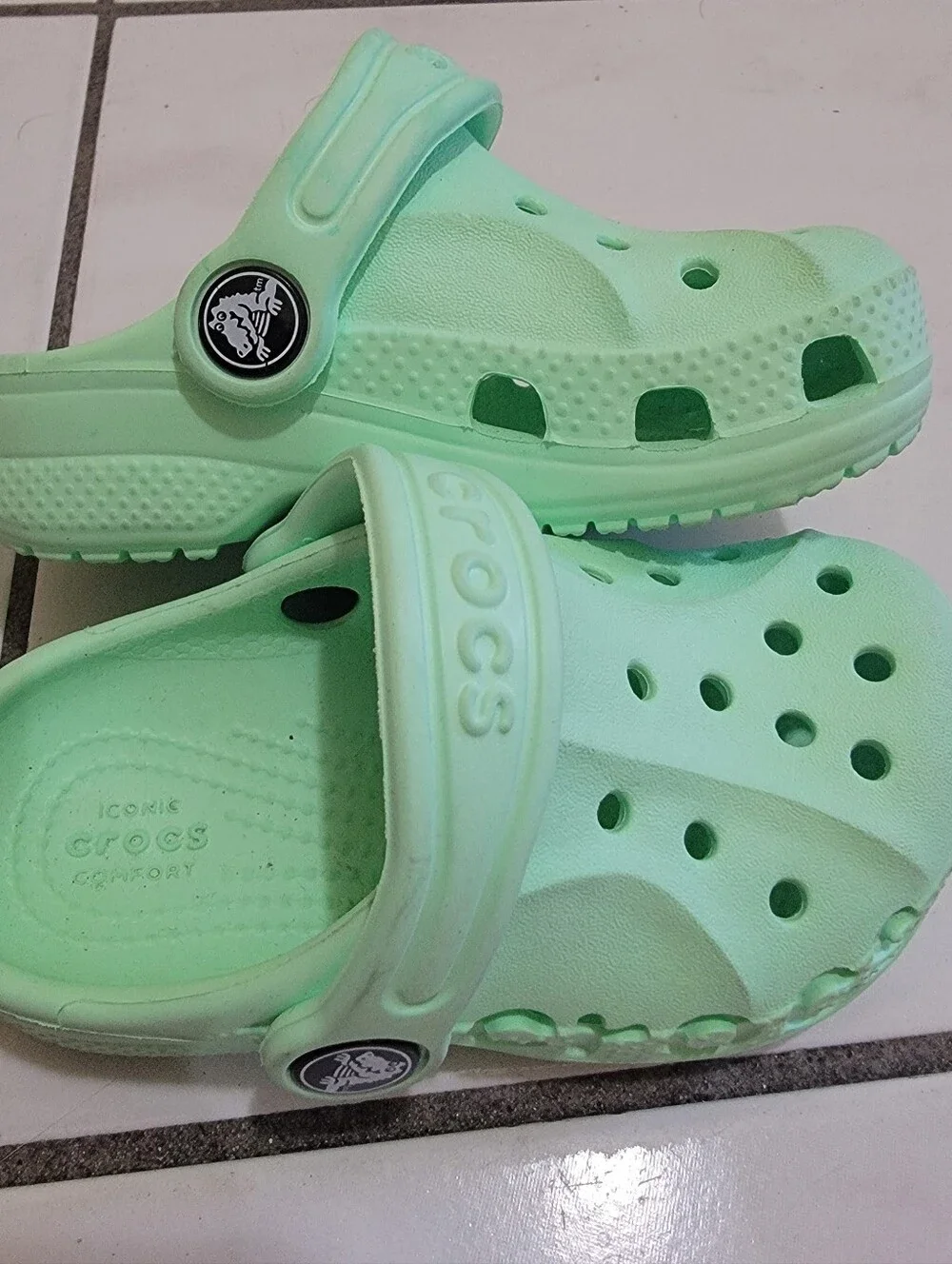 CROCS Kids Classic Clog - Mint Size 7 Toddler